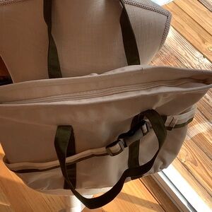 DSW Cream Canvas Tote Bag